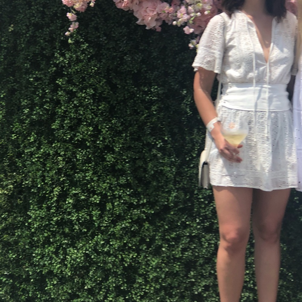 Revolve Tularosa White Eyelet Dress